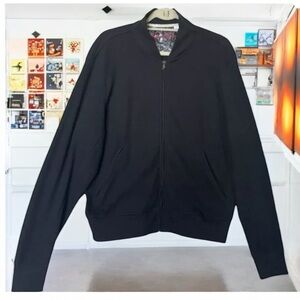 ROBERT GRAHAM Full Zip Light Waffle Knit Track‎ Jacket Size M